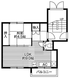 ビレッジハウス銭函1号棟 (102号室)の物件間取画像